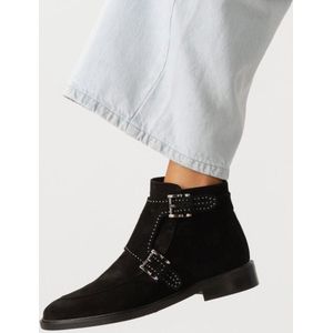 Pertini 13476 Enkellaarsjes - Enkelboots met rits - Dames - Zwart