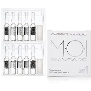Ampullen voor het gezicht, concentraat, glycolzuur, 10 ampullen, 2 ml, M·O·I SkinCare