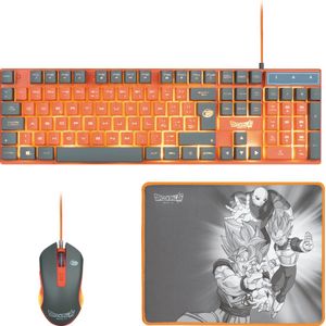 FR-TEC - Dragon Ball - Gaming Pack - Qwerty - Toetsenbord, Muis, Muismat