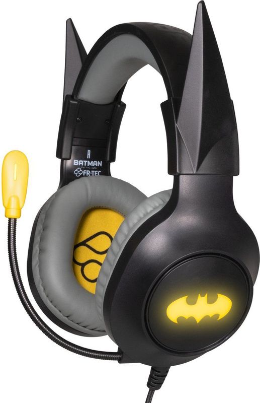 FRTEC - BATMAN Gaming-headset - Donkere Ridderoren - RGB Ledlicht - Compatibel met PS5, PS4, Xbox, Nintendo Switch, PC