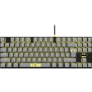 FRTEC - TKL Batman Edition mechanisch toetsenbord met knoopvrije kabel, QWERTY, officiële DC-collectie, compatibel met pc, Mac, PS5, Switch, Xbox Series X/S, blauwe switch, toetsen met
