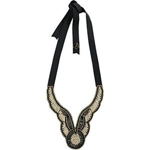 Starlite Shop halsketting Valeria racket sjaal voor dames - zwart - One Size