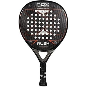 NOX Padelracket Rush - Exclusieve serie, zwart - rood, standaard