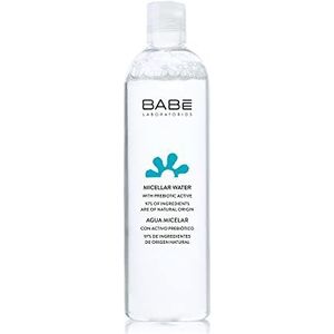 LABORATORIOS BABÉ Micellair water, 400 ml, ingrediënten van natuurlijke oorsprong, voor alle huidtypes, hydraterend en kalmerend, uniseks make-up remover voor dagelijks gebruik, verwijdert vuil en