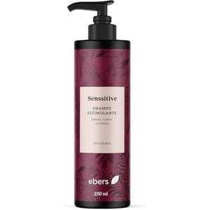 Ebers Shampoo zonder sulfaat, stimulerende 250 ml (cebolla, lavendel en Romarine), kleurbescherming met natuurlijke ingrediënten