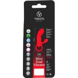 Mini Vibrator met Clitoris Borsteltje - zwart