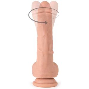 Vibrerende Roterende en Realistische Dildo met Balzak R9*