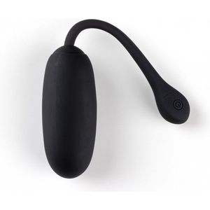 Virgite - Oplaadbaar Vibrerend Eitje - Zwart - Siliconen en ABS