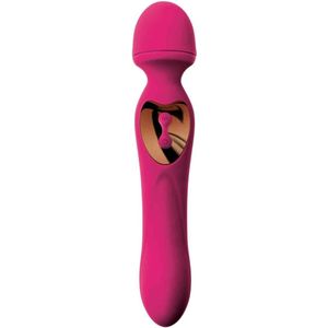 Agon Wand vibrator 2 in 1 Roze