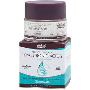 Ardaraz - Hydraterende en Verjongende Gezichtscrème + Masker, geconcentreerd in zuiver hyaluronzuur in 3 molecuulgewichten. Nacht- en dagcrème 50 ml.