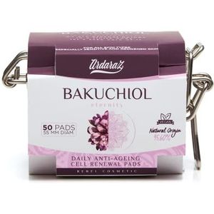 Ardaraz Celvernieuwingsschijfjes met salicylzuur en bakuchiol. Schijfjes geïmpregneerd met zachte gezichtsscrub. Rimpelvullend effect. Dagelijks gebruik chemische gezichtsreiniger. 50 stuks.