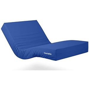 Gerialife® Geriatrisch matras met gewricht, 6 cm van visco-elastisch materiaal, waterdichte sanitaire hoes (105 x 200 cm)