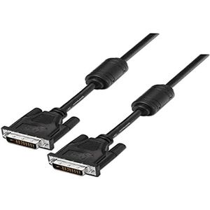 Aisens - dvi dual link 24+1 Kabel mit Ferrit, m-m, schwarz, 1,8m
