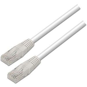 AISENS A133 – 0198 – doucheslang RJ45-patchkabel (2 m, 10/100 Mbit/s, switch/router/modem/patchpaneel/patchveld/access point/champs-aansluiting) wit