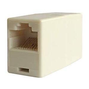 AISENS A138-0294 Keystone-module - Keystone-modules (plat, wit, RJ-45, RJ-45, vrouwelijk, vrouwelijk)