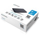 Aisens - ASE-2530B - HDD-behuizing - Zwart - Aluminium - 2,5 inch