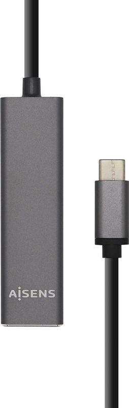 Aisens A109-0403 Interface Hub - USB 3.2 Gen 1 Type-C - Antraciet - 4 Havens