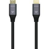 AISENS A150-0429 Ultra High Speed HDMI V2.1-kabel/HEC 8K @60Hz 48Gbps, A/M-A/M, grijs/zwart, 3m