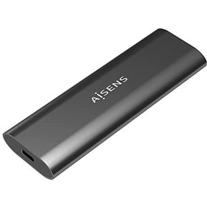 Aisens - Asm2-015gr - Externe SSD M.2-behuizing - Aluminium - Zwart