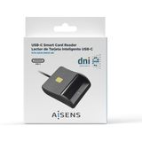 Aisens - ASCR-SN03C-BK - ID/SIP-Kaartlezer - Zwart - USB-C