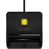 Aisens - ASCR-SN03C-BK - ID/SIP-Kaartlezer - Zwart - USB-C