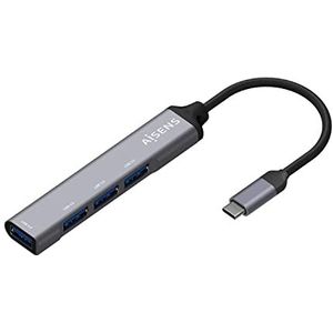 AISENS A109-0541 interface hub USB 3.2 Gen 1 (3.1 Gen 1) Type-C 5000 Mbit/s Grijs