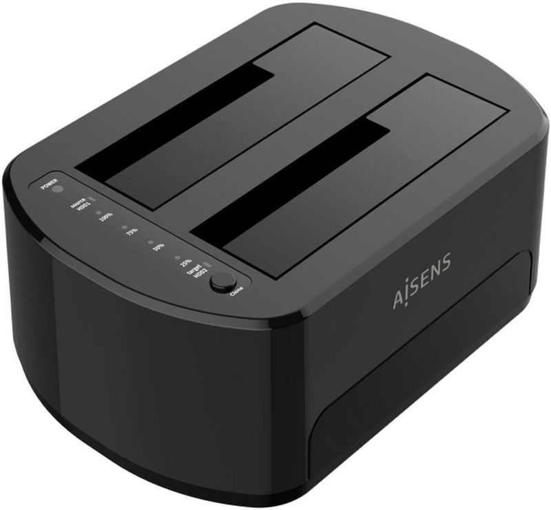 AISENS ASDS-D03B basisstation voor opslagstations USB 3.2 Gen 1 (3.1 Gen 1) Type-B Zwart