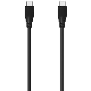 AISENS - A107-0702 – USB-kabel 3.2 Gen2X2 20Gbps 8K @ 30 Hz 5 A 100 W E-marker, type USB-C/M-USB-C/M, zwart, 1,0 m
