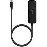 Aisens - A109-0716 - Hub USB - Zwart - 4 Poorten - 60 cm Kabel