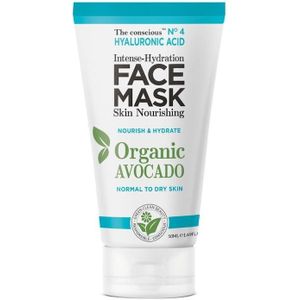 Hyaluronic Acid Intense-Hydration Gezichtsmasker - Biologische Avocado - 50ml
