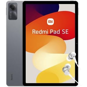 Xiaomi Redmi Pad SE Tablet 11 inch, WiFi, 90Hz FHD+ display, 4 GB RAM, 128 GB ROM, 8000 mAh batterij, ES-versie, grijs