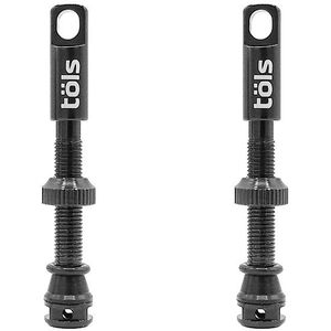 Töls Tubeless Presta Ventiel Set 44mm - Zwart