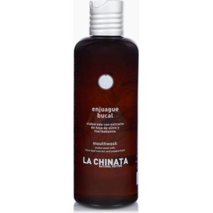 LaChinata natuurlijk Mondwater met olijfblad extract - munt - aloe vera - antiseptisch, helend en kalmerend 250ml