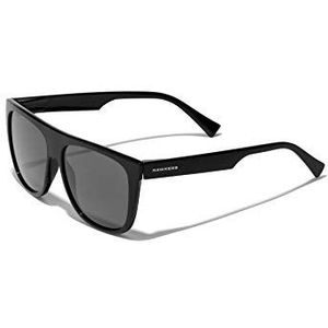 Hawkers Black Runway - vierkant zonnebrillen, unisex, zwart, spiegelend