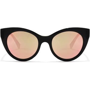 Hawkers Black Rose Gold Divine - cat eye zonnebrillen, vrouwen, zwart, spiegelend