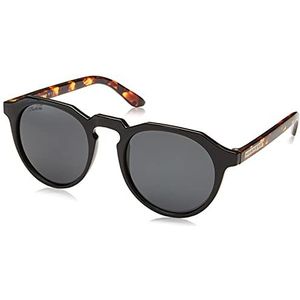Hawkers Warwick Polarized Black Carey - rond zonnebrillen, unisex, bruin, polariserend