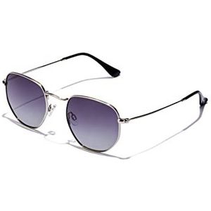 Hawkers Sixgon Drive bril, uniseks, voor volwassenen, Grijs gepolariseerd · Silver CT, one size