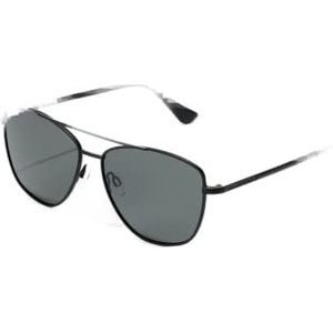 HAWKERS LAX Zonnebril voor dames en heren, Full Black Polarized, Eén maat, Volledig zwart gepolariseerd