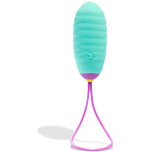 Oh Vibrator - Vibrerend Ei met Afstandsbediening voor Koppels - Siliconen - Blauw