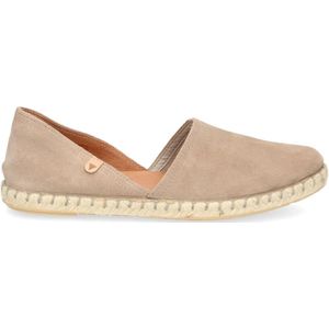 Verbenas Carmen suède espadrilles taupe