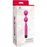 S Pleasures Wiggly Vibrating Love Balls On Bar Pink 0,16 160 g