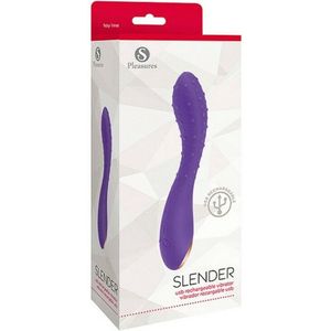 S Pleasures Slender Vibrator, oplaadbaar, USB, 150 g, violet