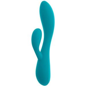 Dubbele vibrator S Pleasures turquoise (11,8 cm)