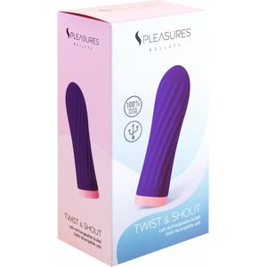 Kogel Vibrator S Pleasures Paars Lila (8,5 x 2,5 cm)