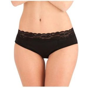 Femme Republique - Menstruatieslip - Zwart - Koud Wassen - Gebloemd