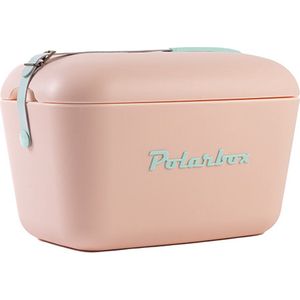 Polarbox draagbare koelbox - minikoelbox 12 liter, strandkoeler, kleine draagbare koeler, vintage koelbox, met verstelbare handgreep