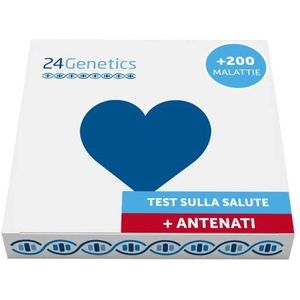 24Genetica DNA Test Gezondheid, Inclusief Gratis DNA Kit voor Voorouders, Ontdek uw Aanleg voor Bepaalde Ziekten, Neem Beslissingen over uw Welzijn, DNA Test Vanuit Huis