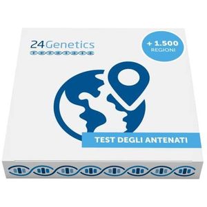 Ancestry DNA Test - Offers Data from over 1,500 Regions - With Extensive Geographical Details - Includes Home DNA Kit - 24Genetics