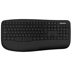 Phoenix Technologies K201 Ergonomisch Draadloos Toetsenbord Spaans