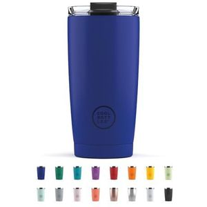 Cool Bottles - Thermosbeker - 550 ml - 5 uur warm, 10 uur koud - BPA Vrij - Vivid Blue